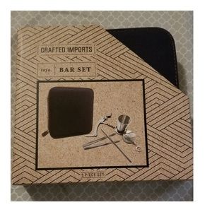 BRAND NEW Crafted Imports Bar 5 Piece Set